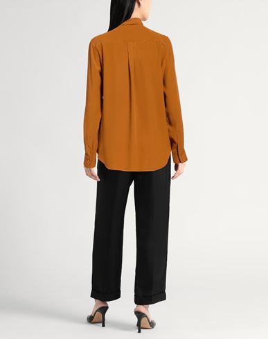 Woman Shirt Camel Size 4 Acetate, Silk