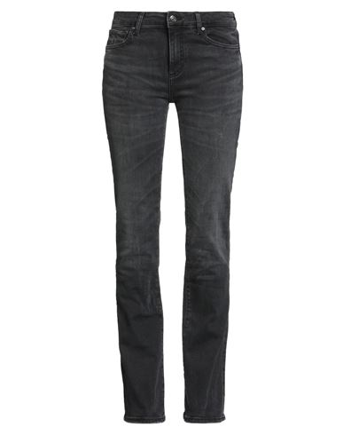 Woman Jeans Black Size 29 Cotton, Elastane