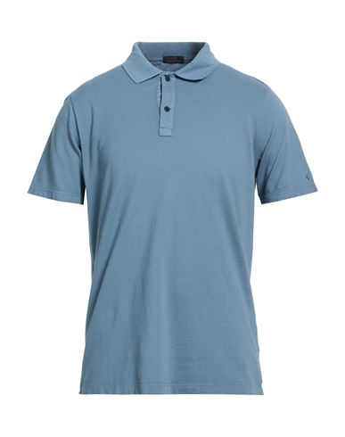 Man Polo shirt Slate blue Size M Cotton