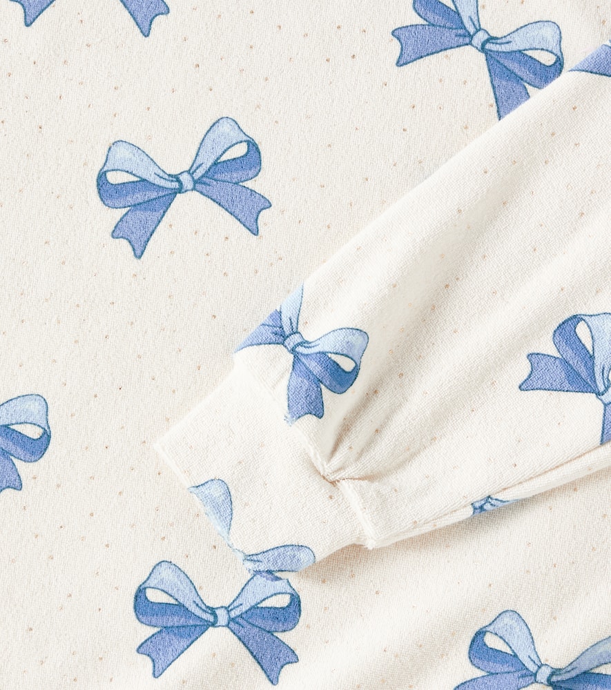 Konges Sløjd Itty bow-detail cotton-blend sweatshirt