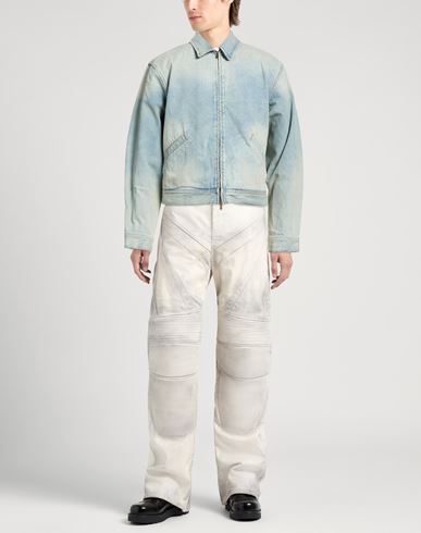 Man Denim outerwear Light blue Size S Cotton