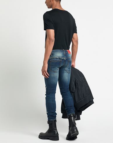 Man Jeans Blue Size 30 Cotton, Elastane