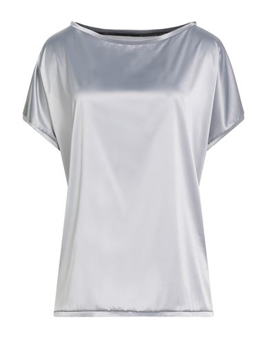 Woman Top Grey Size 12 Polyester, Elastane