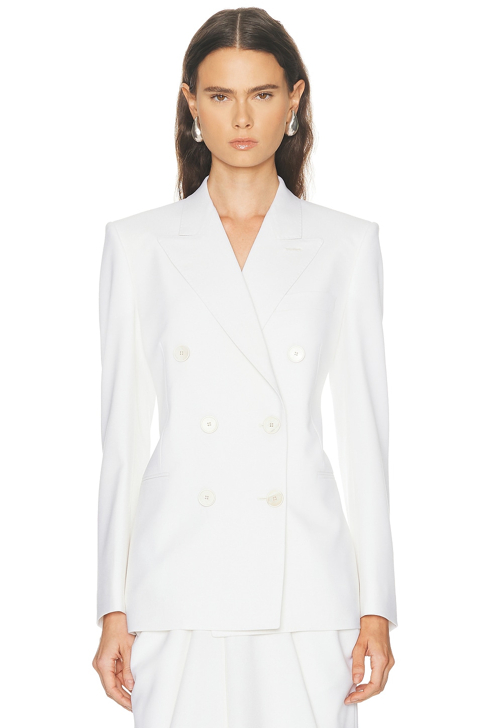 Givenchy Double Breasted Jacket in White - White. 34 also