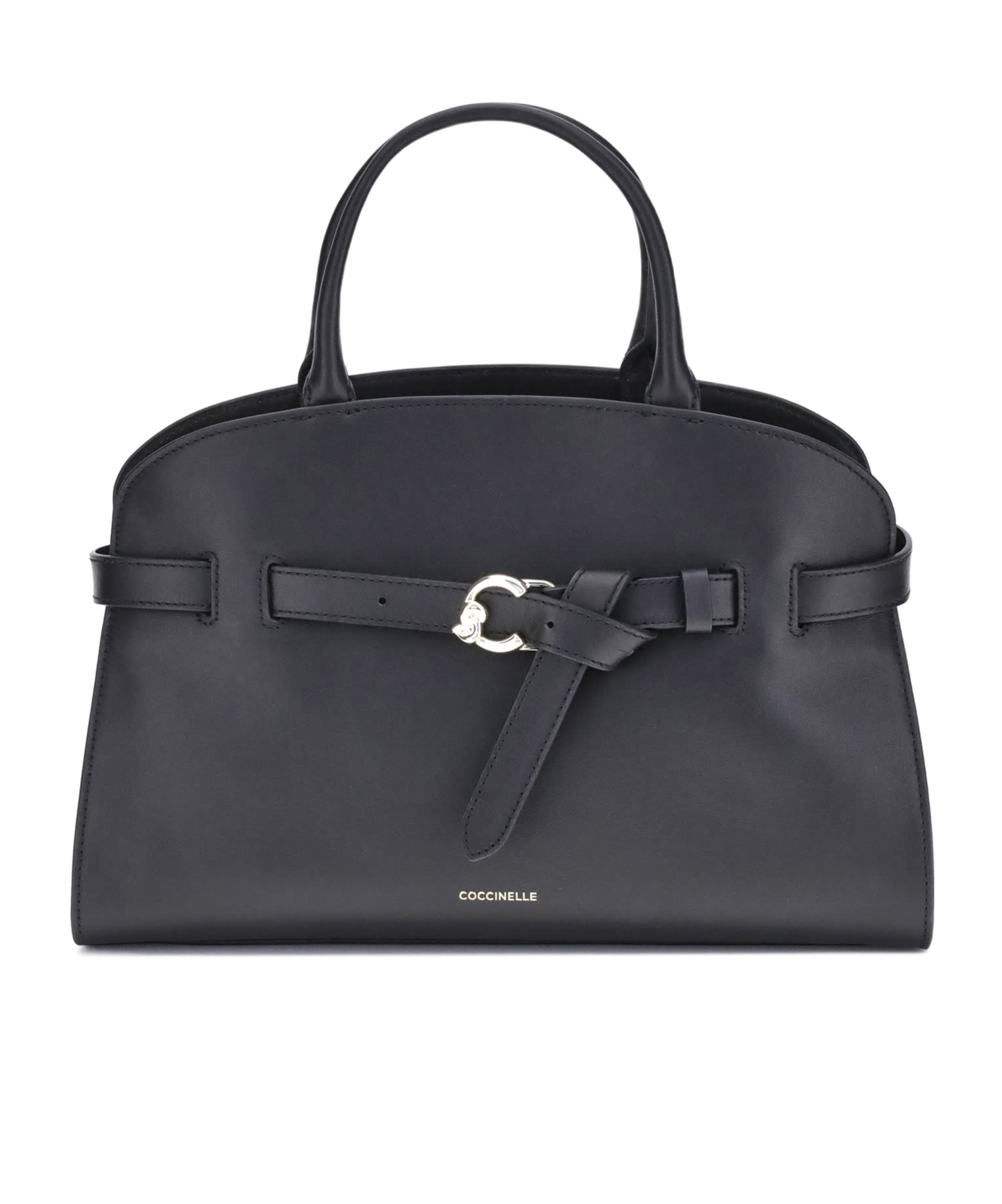 Sabine belt-buckle leather tote bag