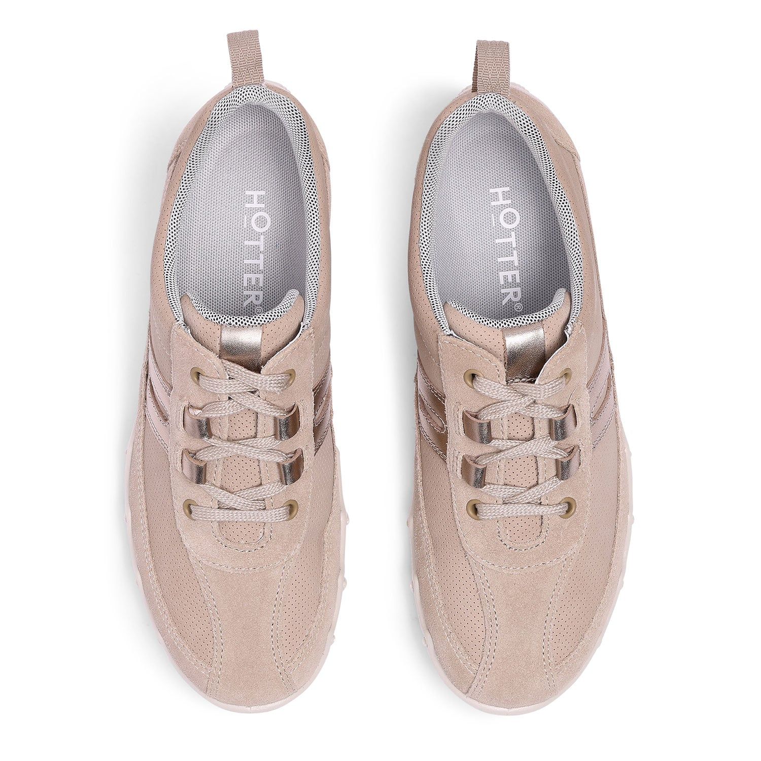 Hotter Women's 'Leanne II' Active Shoes in Medium Beige