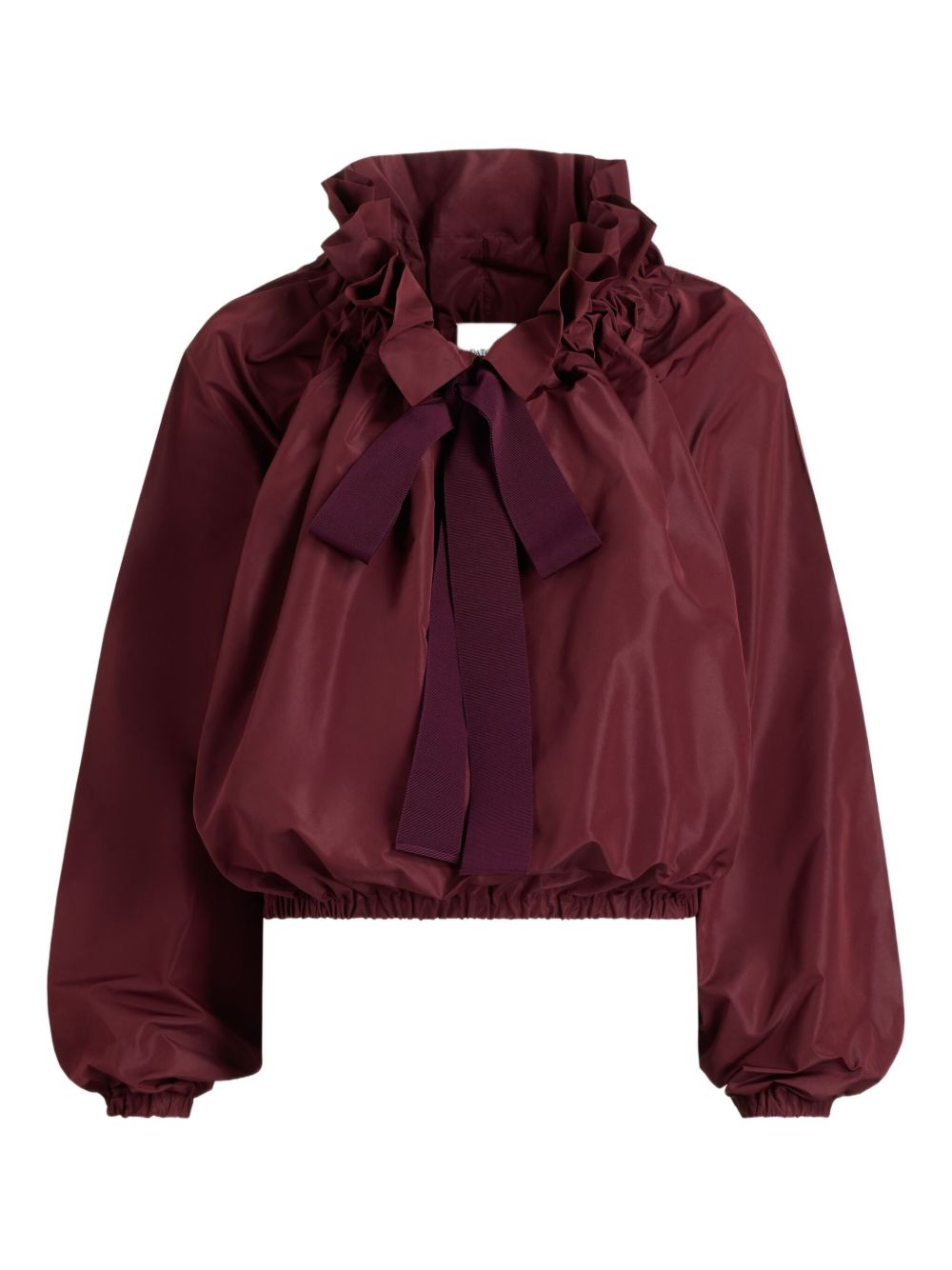 Puff-sleeve blouse - Red
