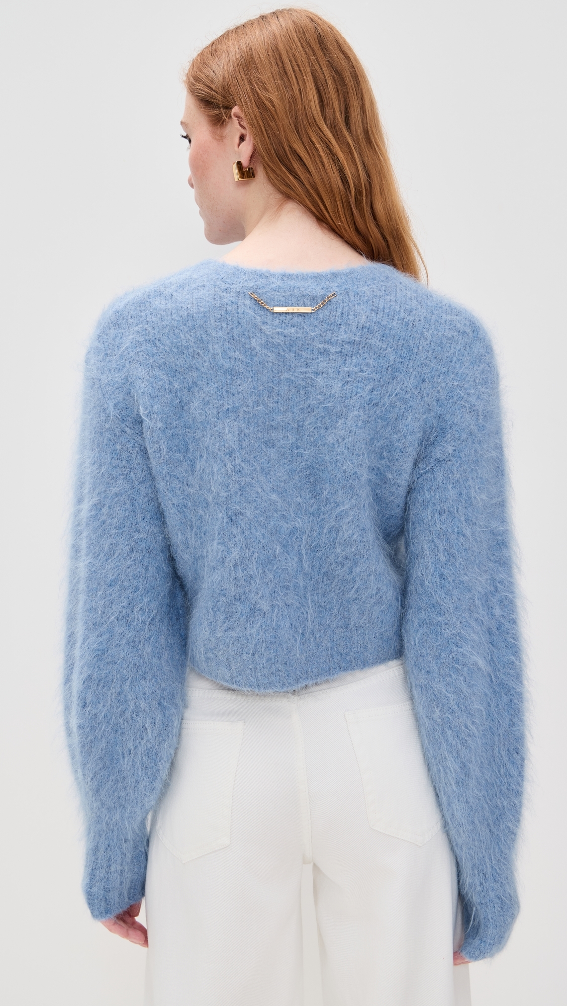 Celine Fluffy Cardigan Blue