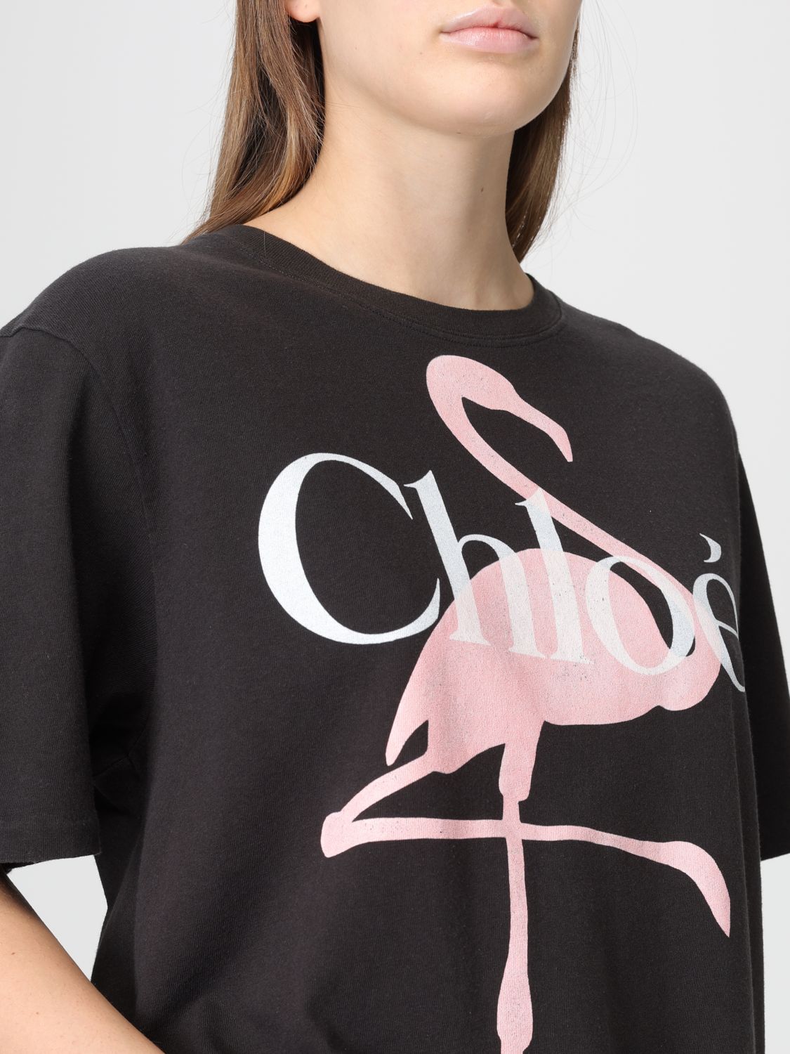 T-Shirt CHLOÉ Woman color Black