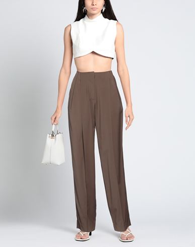 Low Classic Woman Pants Khaki Size M Wool, Polyester, Polyurethane