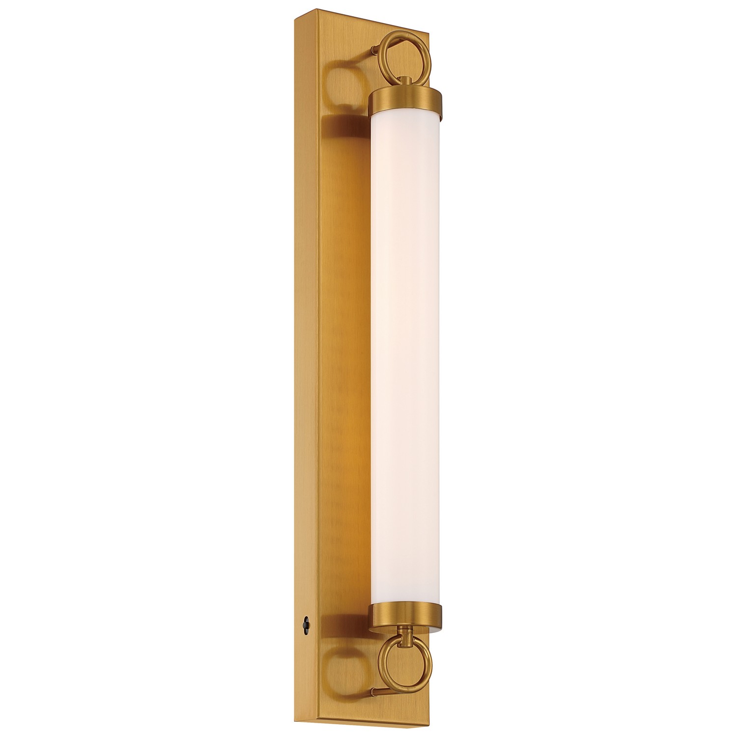 Antique Brushed Brass LED Wall Sconce from the Eliza Collection