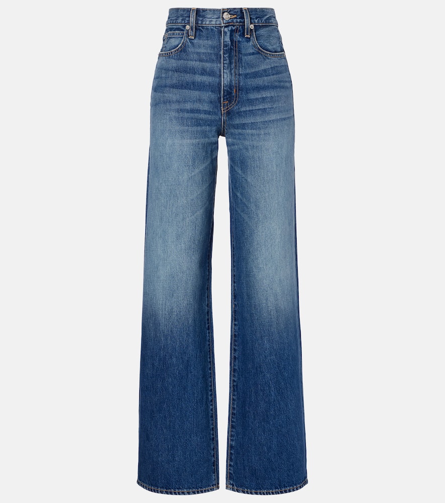 Eva faded wide-leg jeans