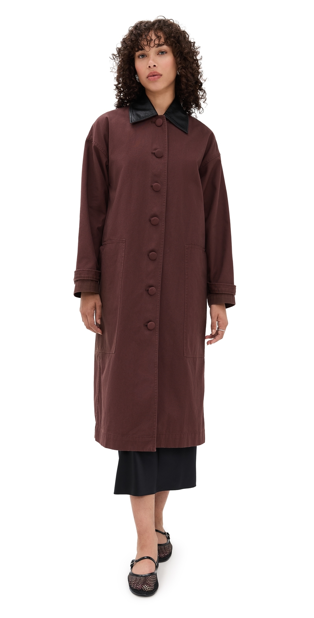 Karla Long Utility Jacket Chocolate
