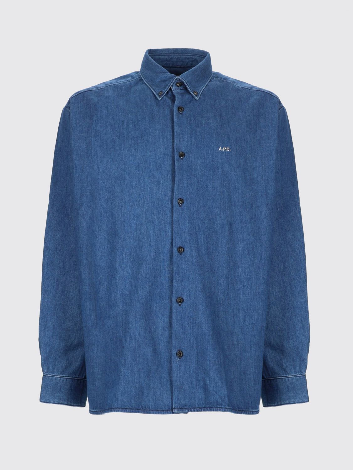 A. P.C. Shirt Men color Blue