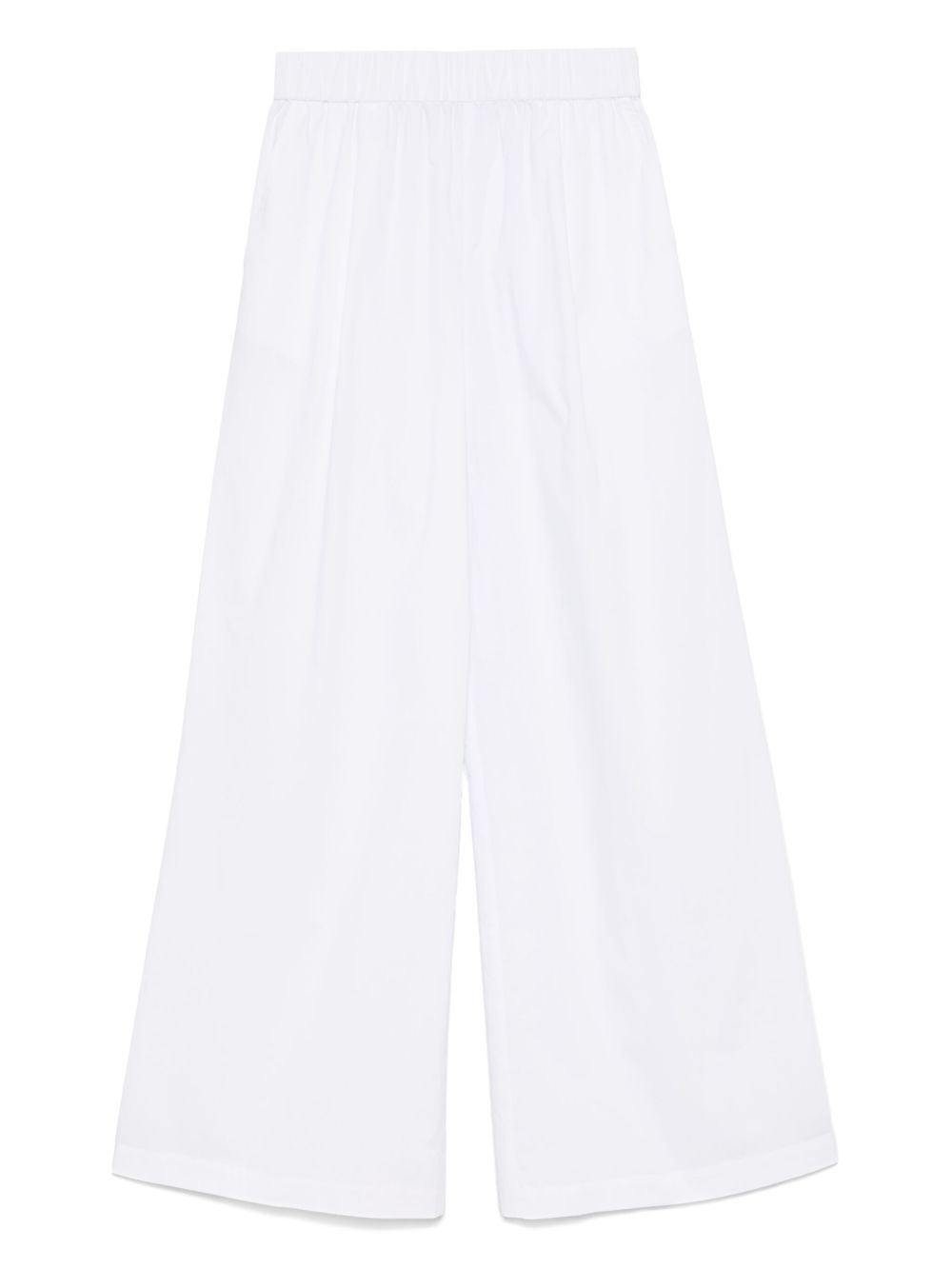 Fly-motif palazzo pants - White