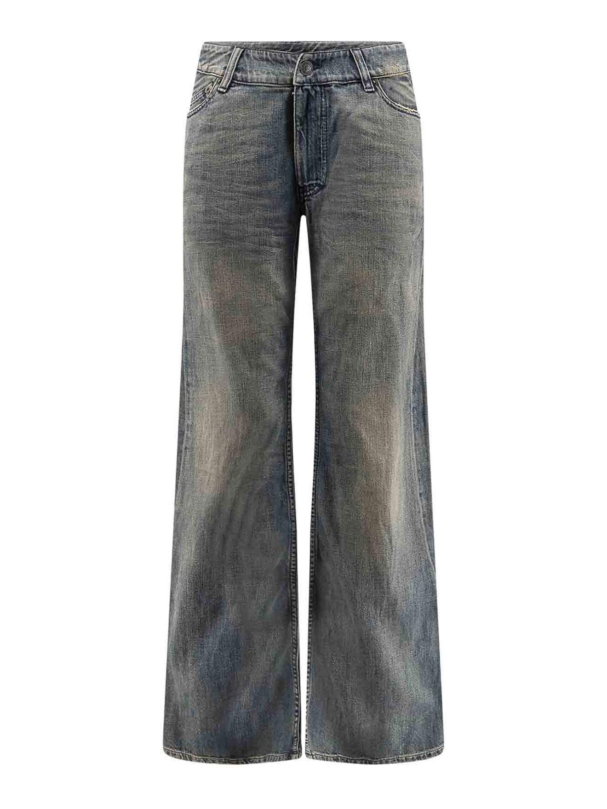 Jeans Curved Waist Pants