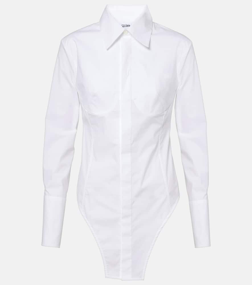 Cotton-blend poplin shirt