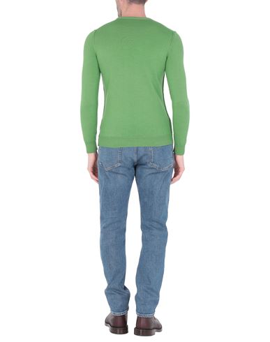 Man Sweater Green Size L Merino Wool, Acrylic