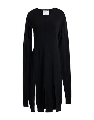 Woman Midi dress Black Size 8 Virgin Wool