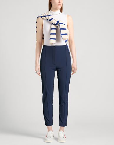 Woman Pants Navy Size 4 Polyester, Elastane