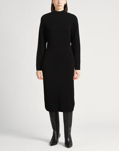 Woman Midi dress Black Size M Cashmere