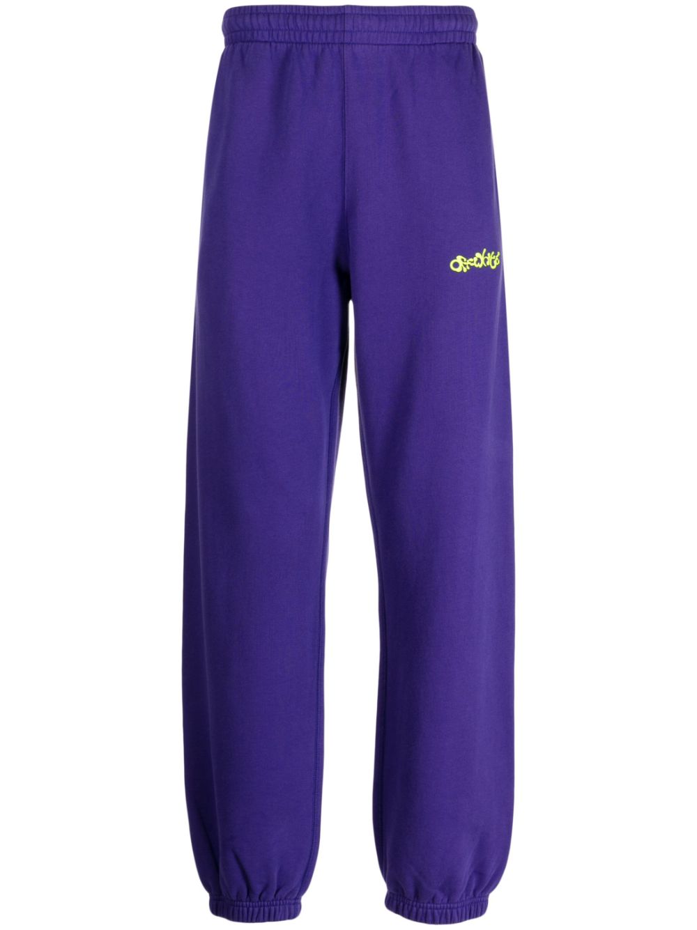 Logo-print track pants - Purple