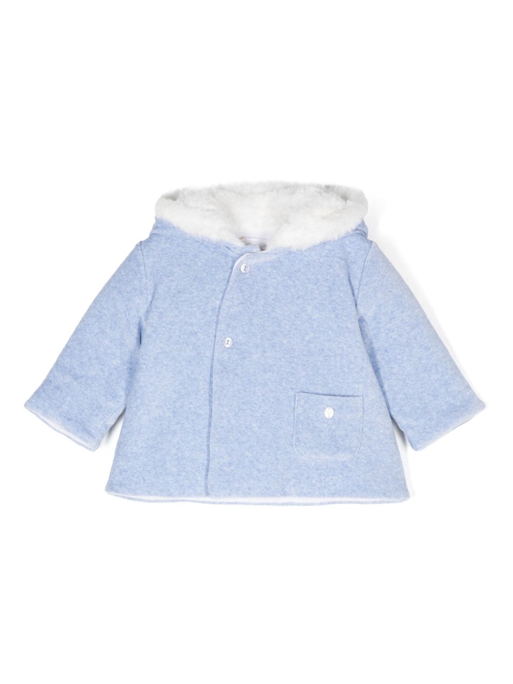 Logo-plaque coat - Blue