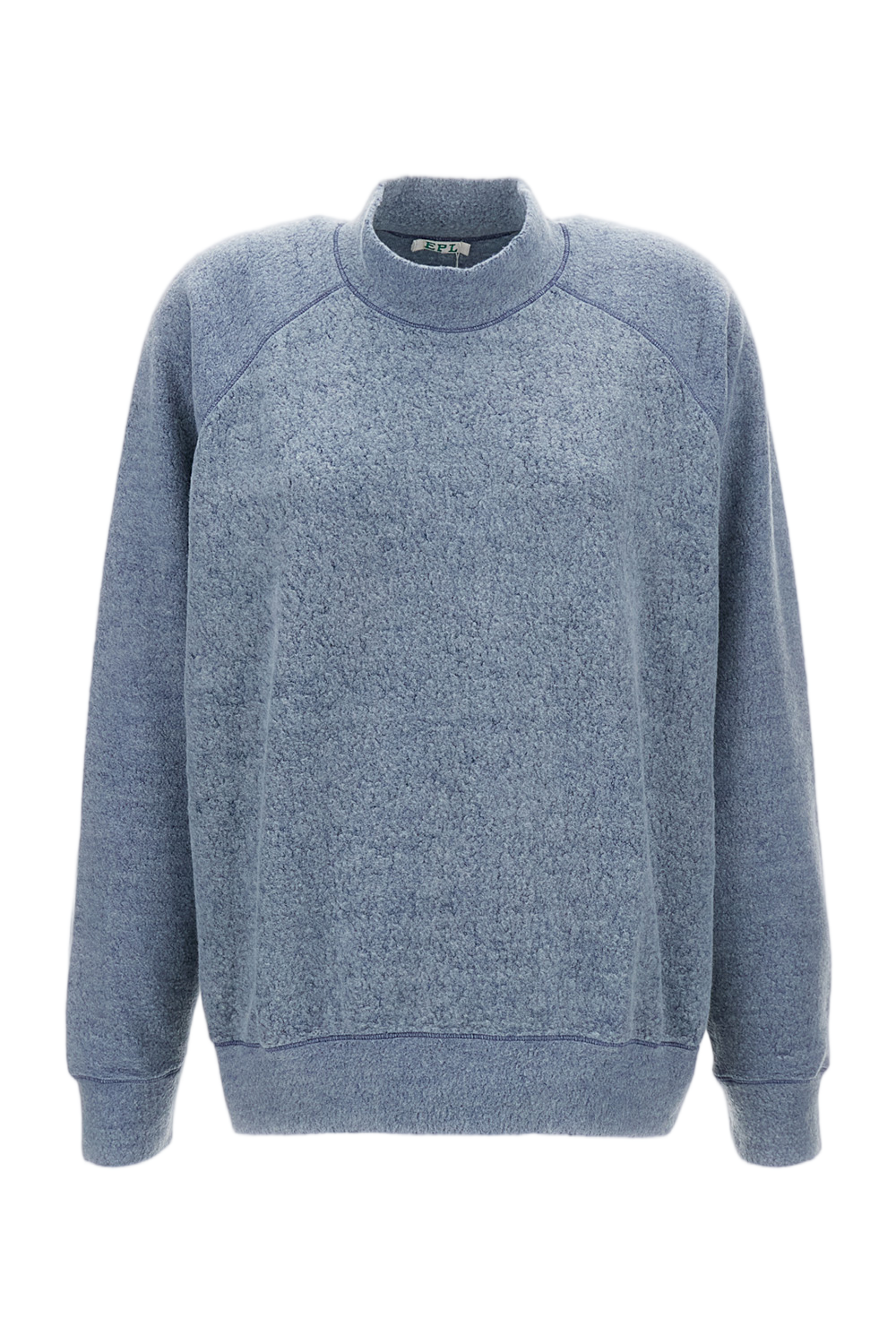 Crew Neck Jumper With Raglan Sleeves And Reinforced Seams