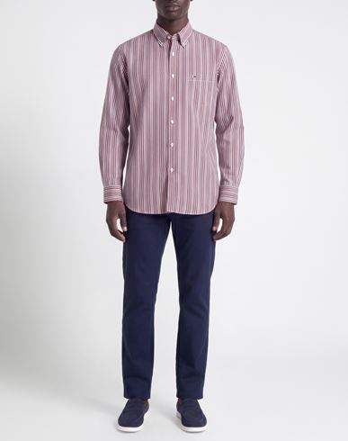 Man Shirt Burgundy Size 15 Cotton