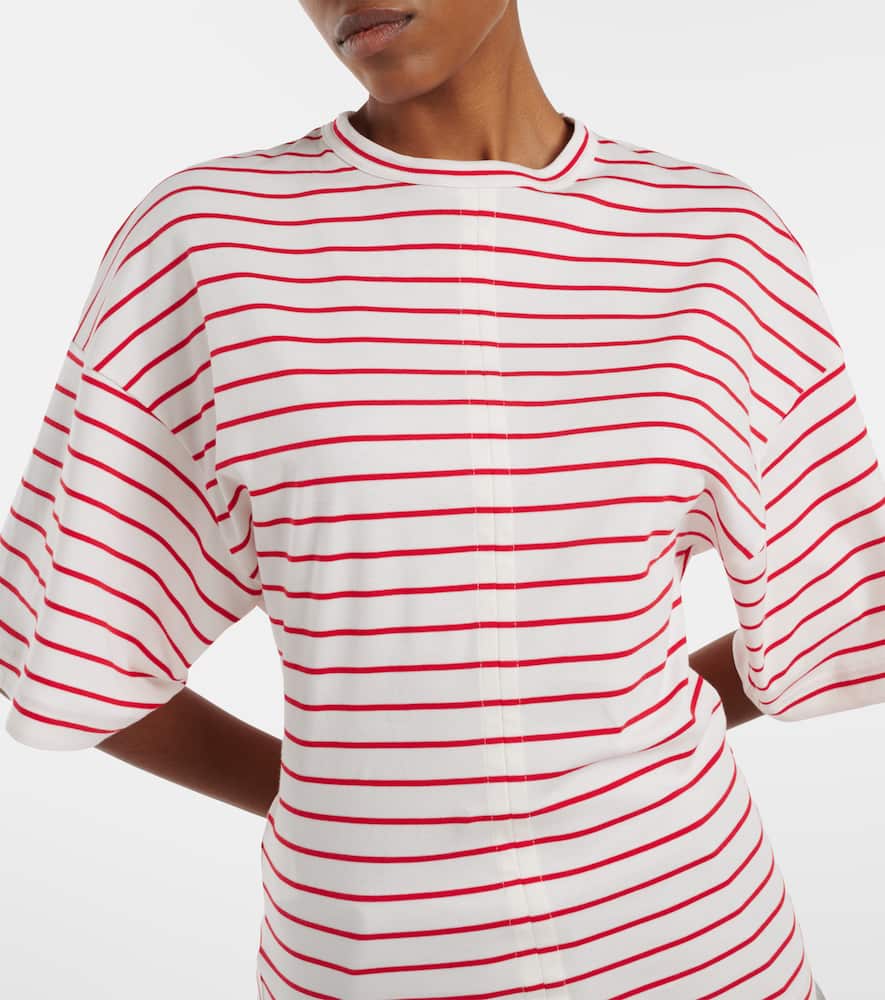 Striped cotton jersey T-shirt