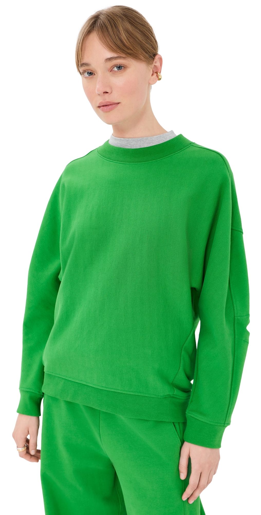 Cocoon Crewneck Sweatshirt Green