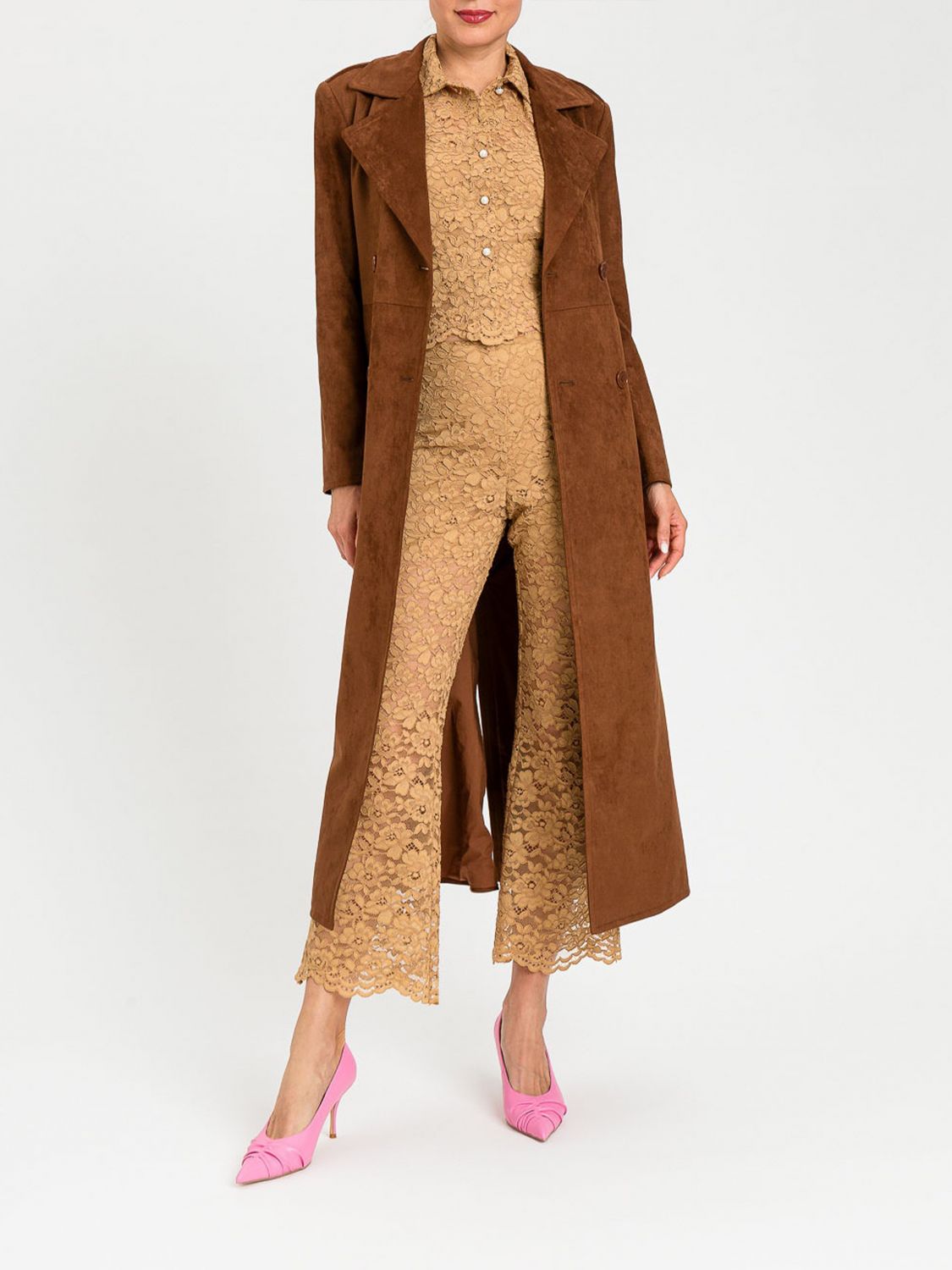 Pants Woman color Beige