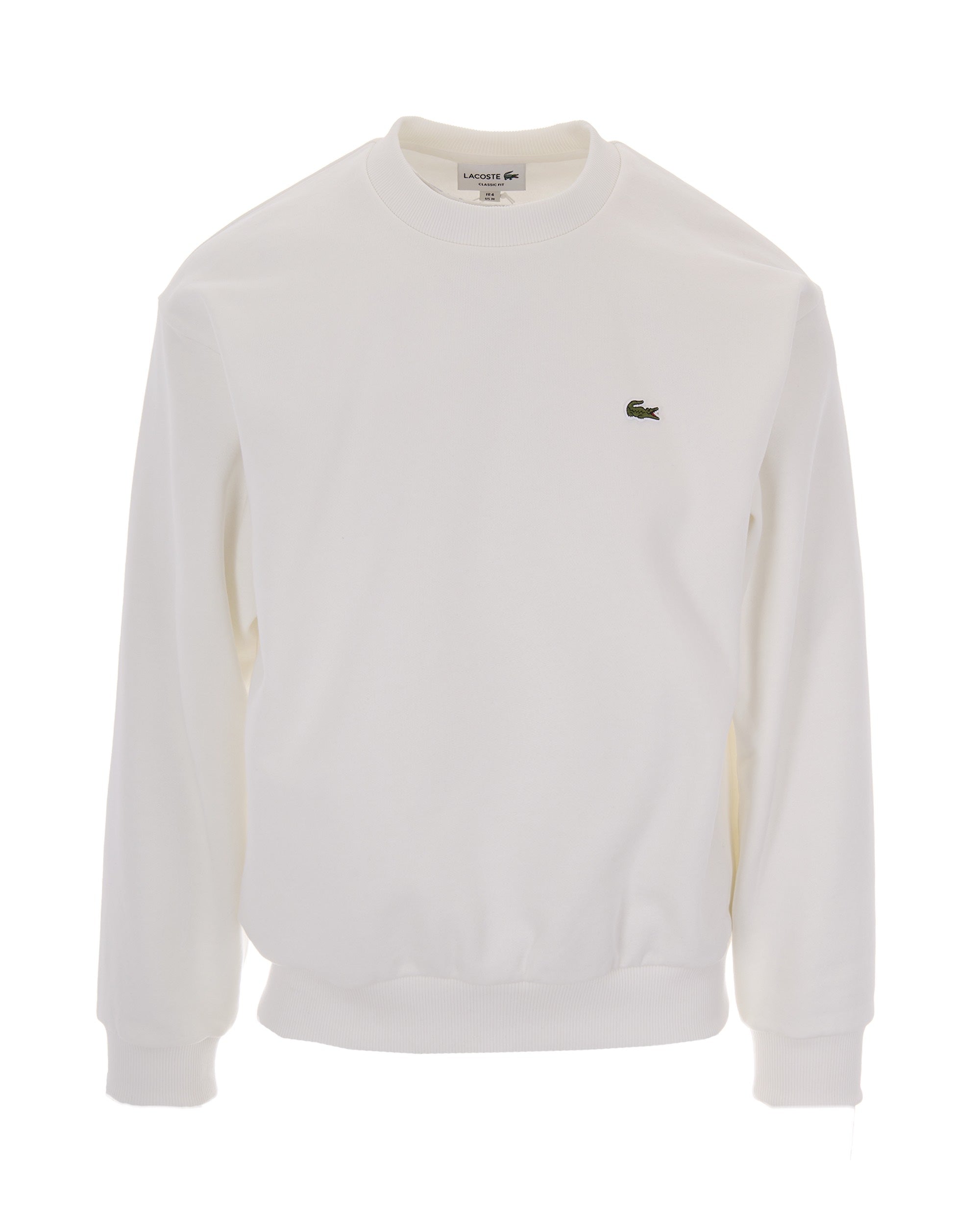 Cotton Fleece Sweatshirt — White