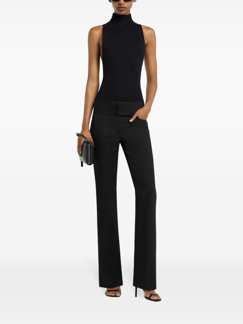 Topwear In Black Cotton
