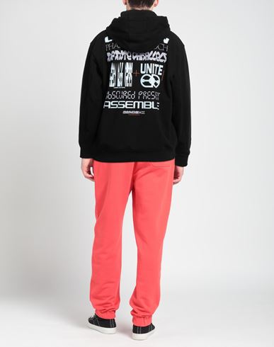 Man Sweatshirt Black Size XL Cotton, Polyester, Elastane