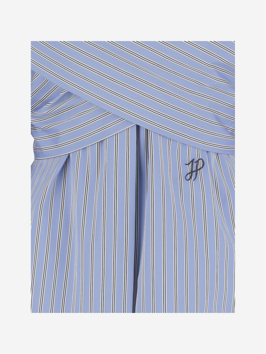 Crossbanded Bluse In Recycled Nylon