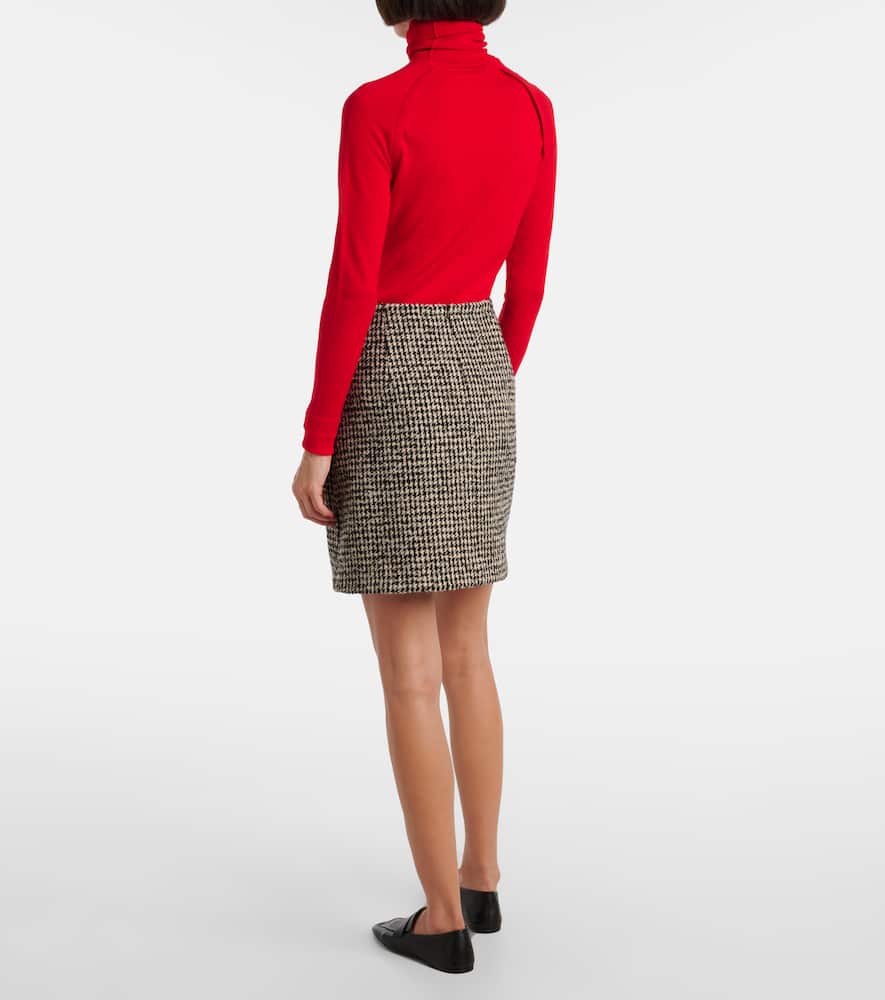 Houndstooth miniskirt