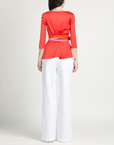 Woman Top Orange Size 4 Cotton