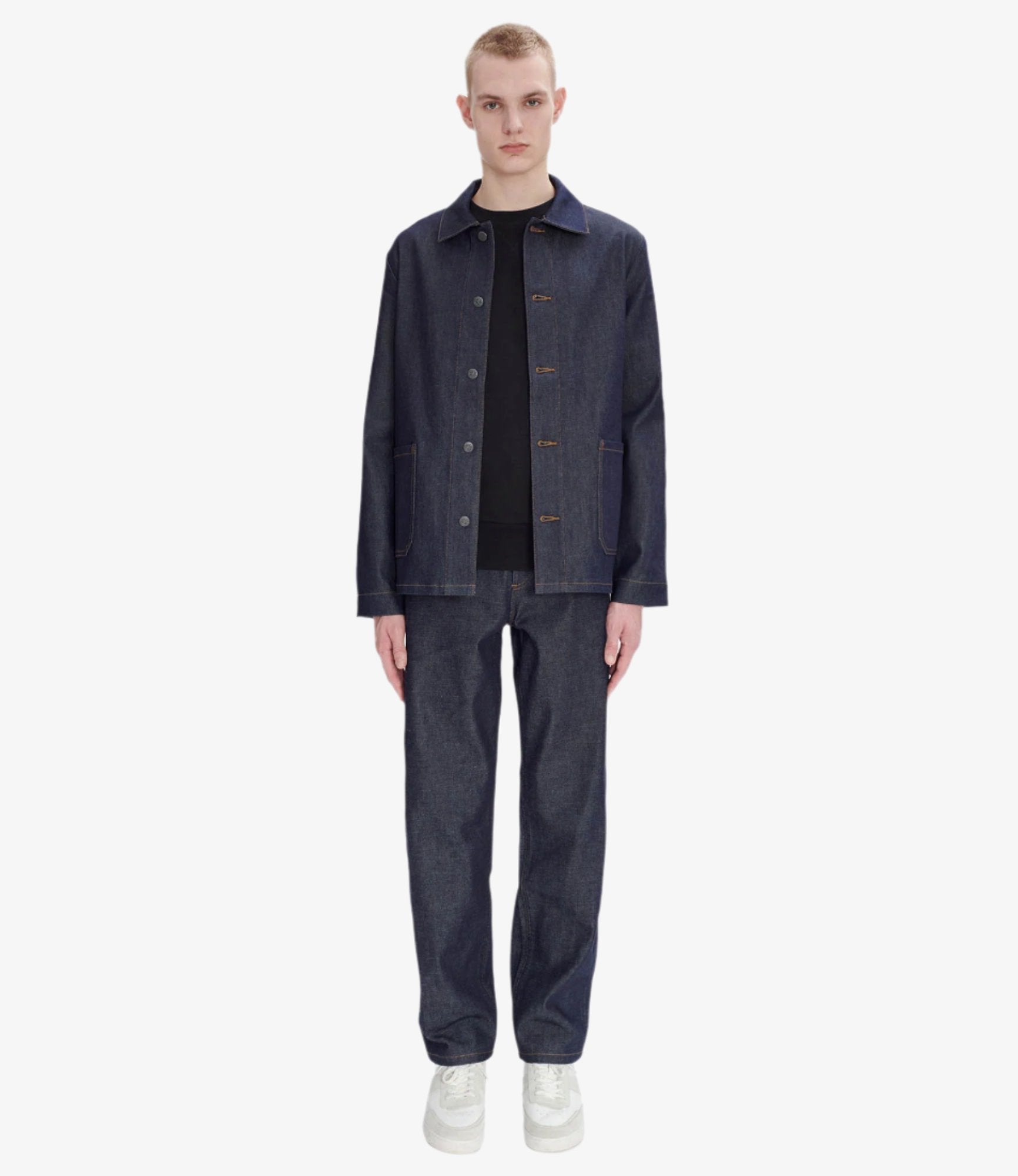 Kerlouan Logo jacket Indigo