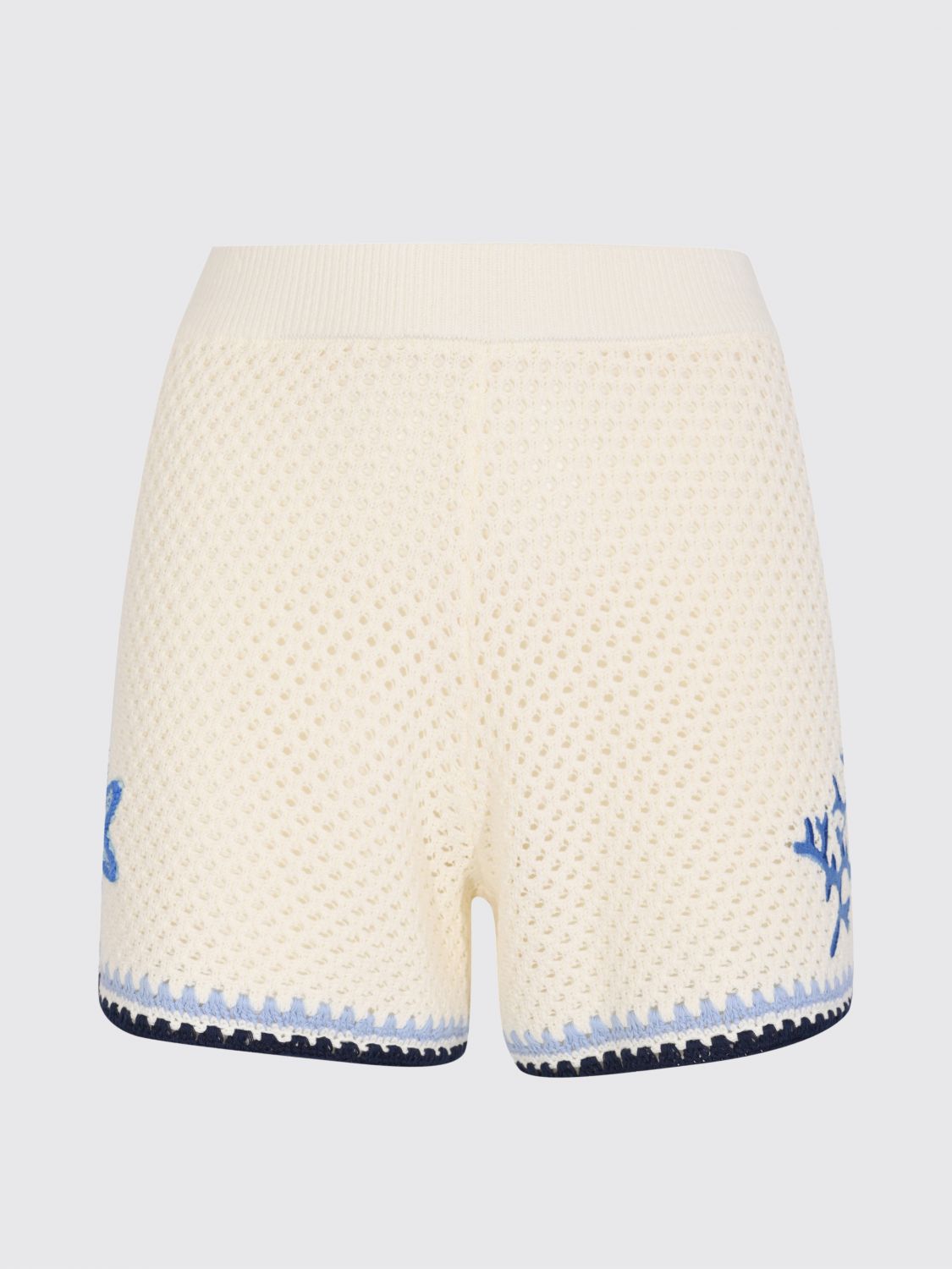 Embroidered shorts - White