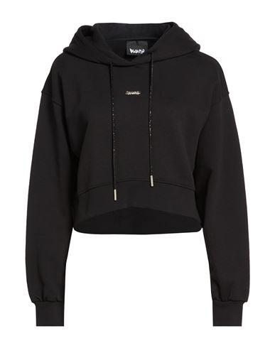 Woman Sweatshirt Black Size M Cotton