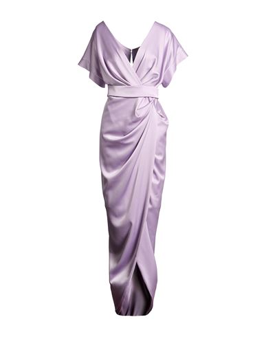 Woman Maxi dress Lilac Size 6 Polyester, Elastane