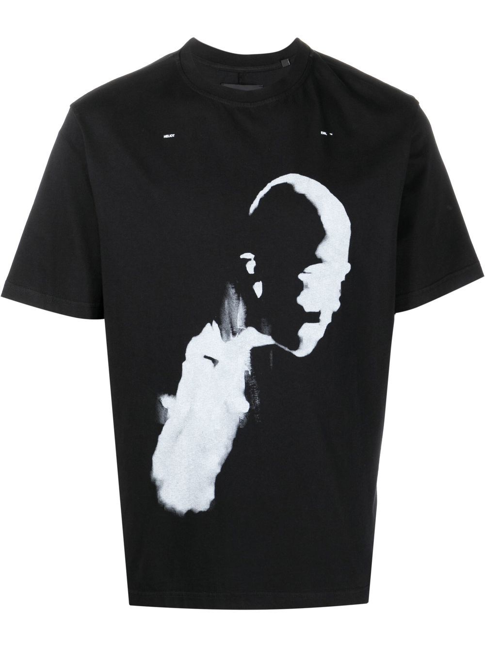 Graphic-print cotton T-shirt - Black