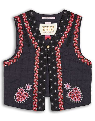 Kid Girl Tailored Vest Midnight blue Size 10 Organic cotton