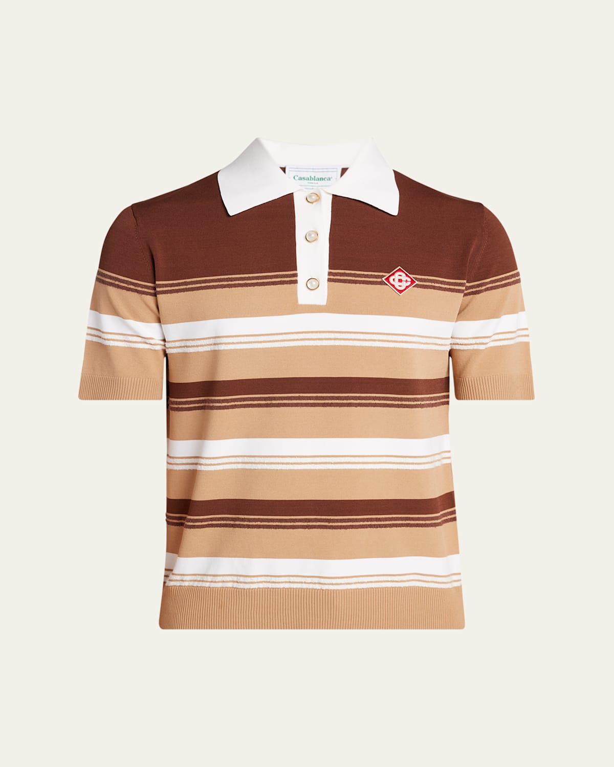 Men's Striped Chicano Polo Shirt