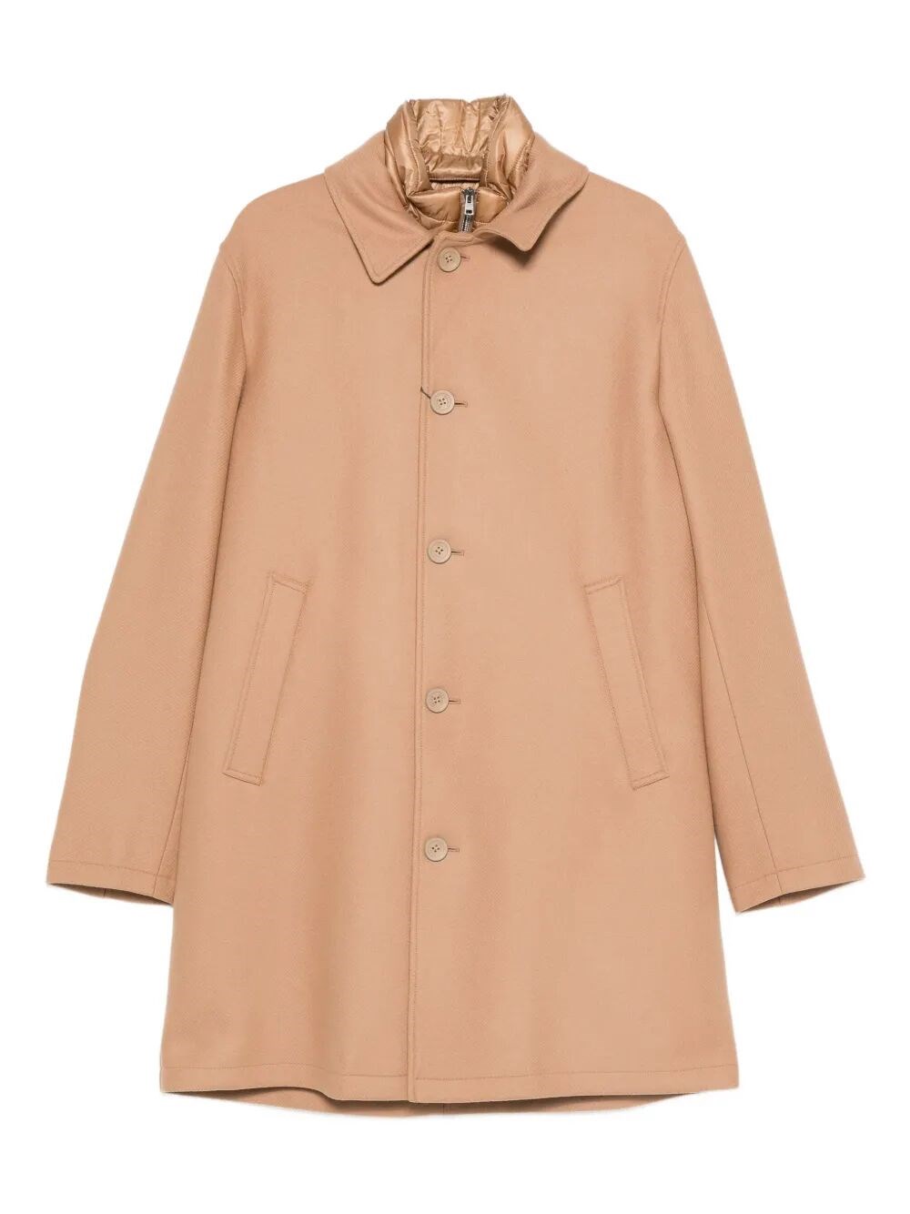Single-Breasted Padded Coat