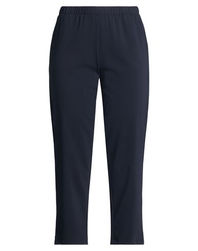 Woman Pants Navy Size 10 Virgin Wool, Elastane