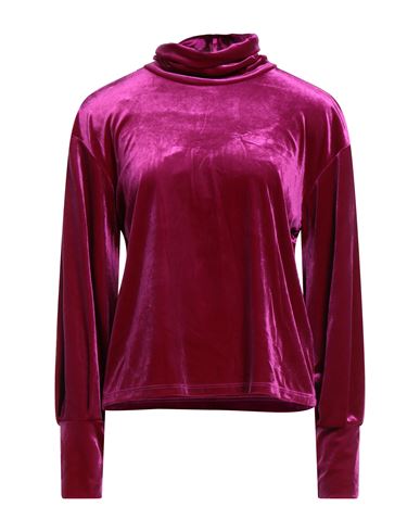 Woman Top Magenta Size M Polyester, Elastane