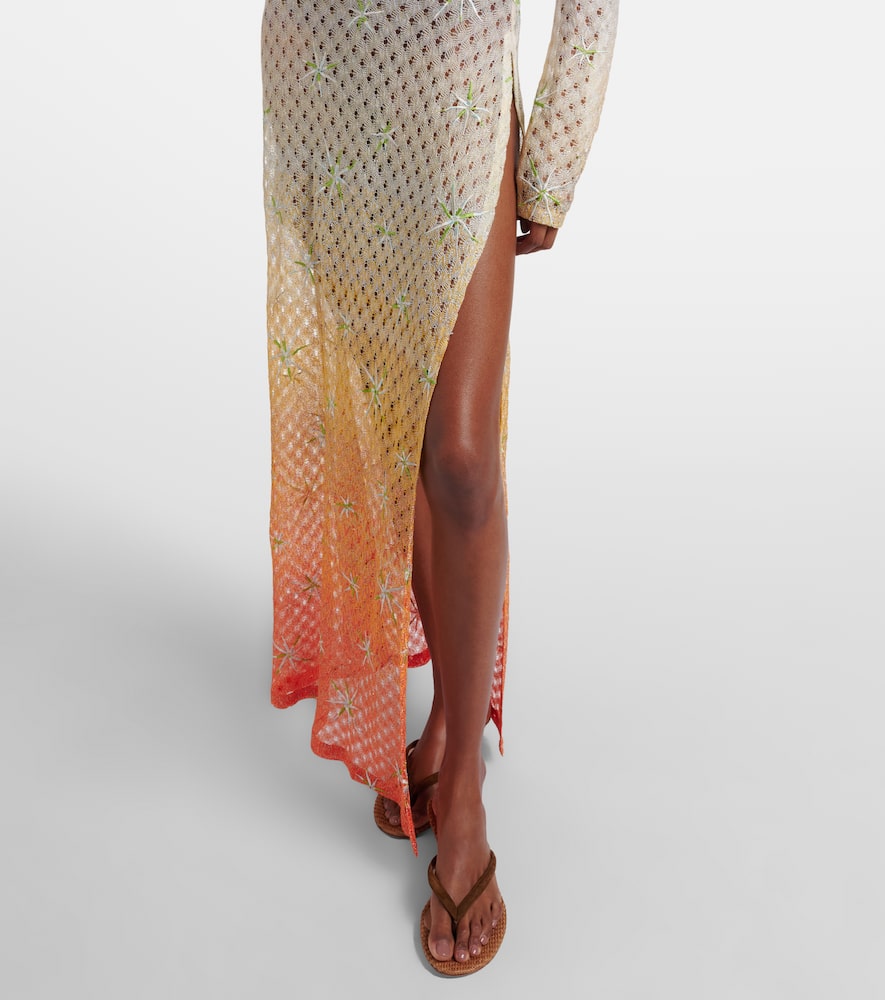 Lamé beach dress