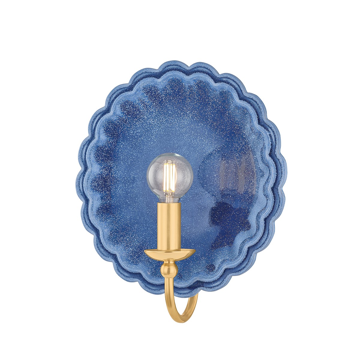 Aged Brass Wall Sconce from the Paulette Collection